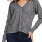 Roxy High Tide V-Neck Sweater - Medium