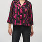 Joseph Ribkoff - Geometric Print Organza Swing Jacket
