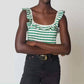 Nation Ltd - Rosa Stripe Ruffle Tank Top