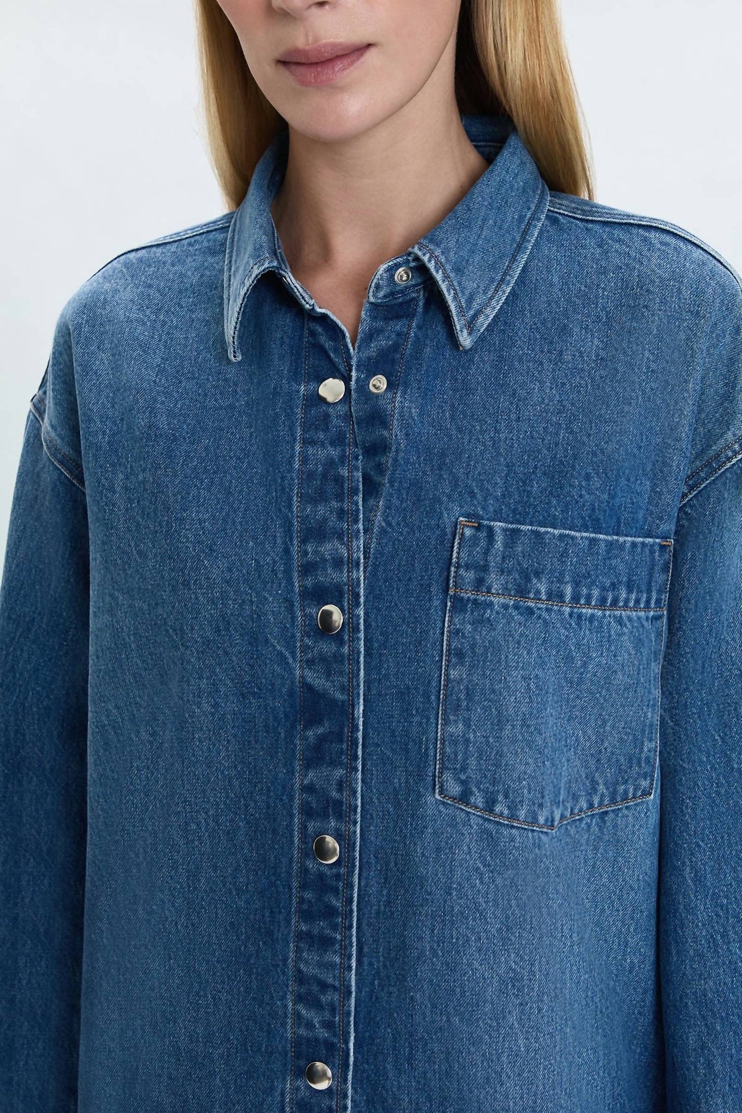 Pistola - Elle Denim Mini Shirt Dress