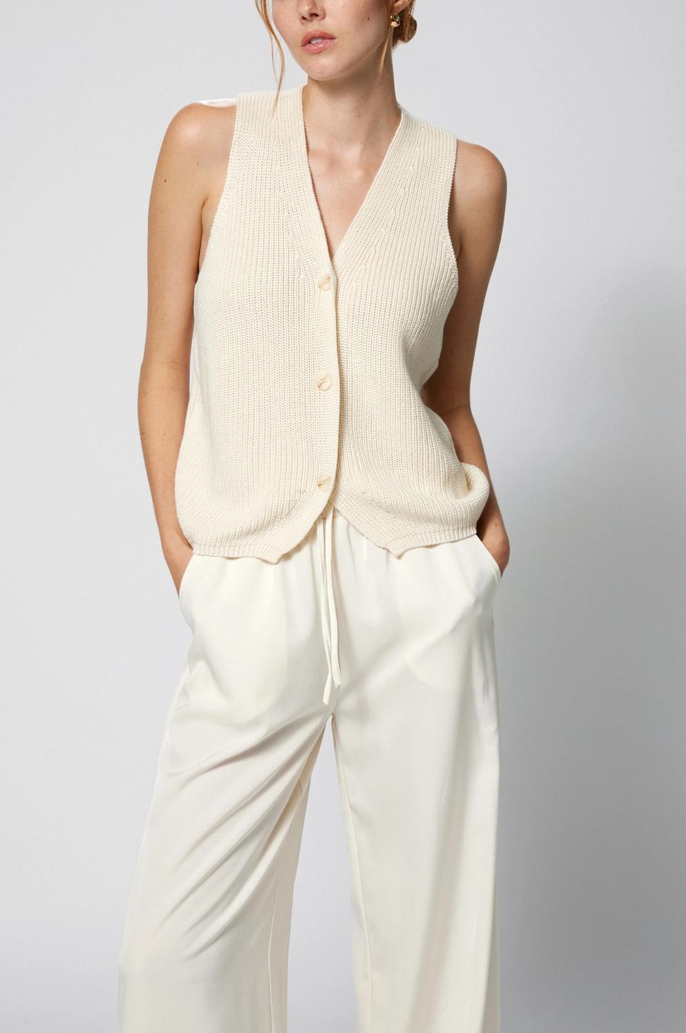 Amanda Maria - Satin Drawstring Pant