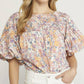 Entro - Floral Pleated Bodysuit
