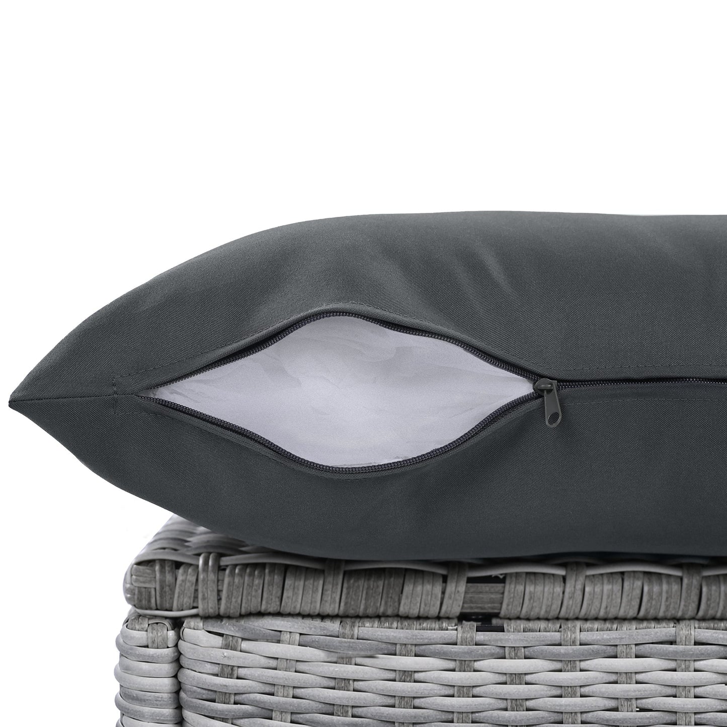 Outdoor Furniture Set Patio Rattan with Recliners and Tables