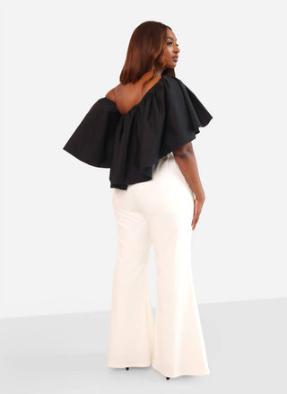 Rebdolls - Calça boca de sino Garden Rose