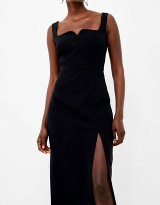 French Connection - Vestido Echo com detalhe de gola crepe