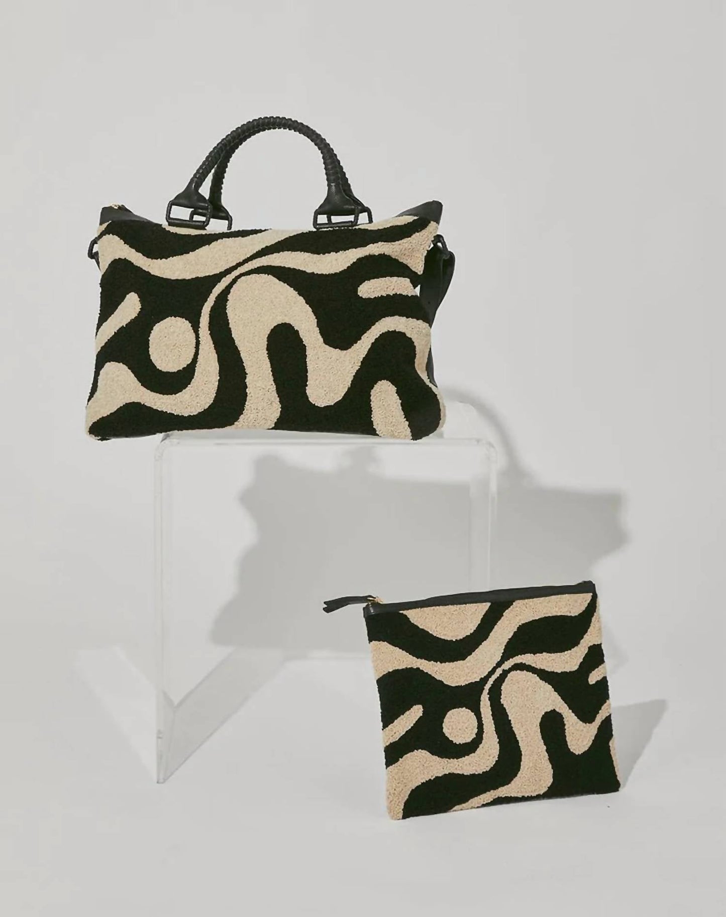 Cleobella - ABSTRACT YIN-YANG CLUTCH