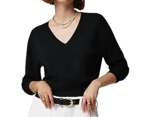J.Crew - Suéter de cashmere encolhido com decote em V