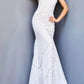 Jovani - Geometric Sequined Gown