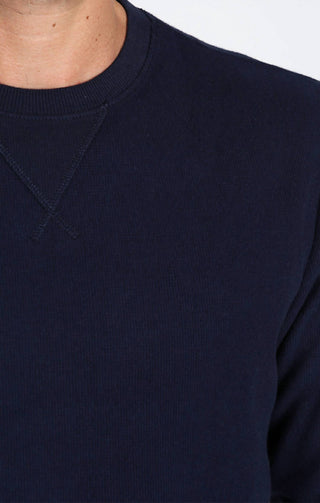 Jachs New York - Moletom com gola redonda e estampa waffle escovada