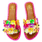 De Siena - Women's Fleur Paillettes Slides