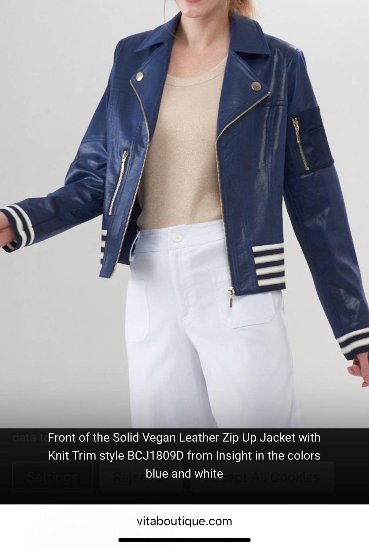 Insight - Navy moto jacket
