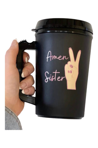 White Label - Amen Sister Travel Mug
