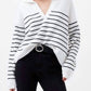 French Connection - Vhari Collar Stripe Jumper
