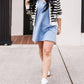 Z Supply - Knit Denim V-neck Mini Dress