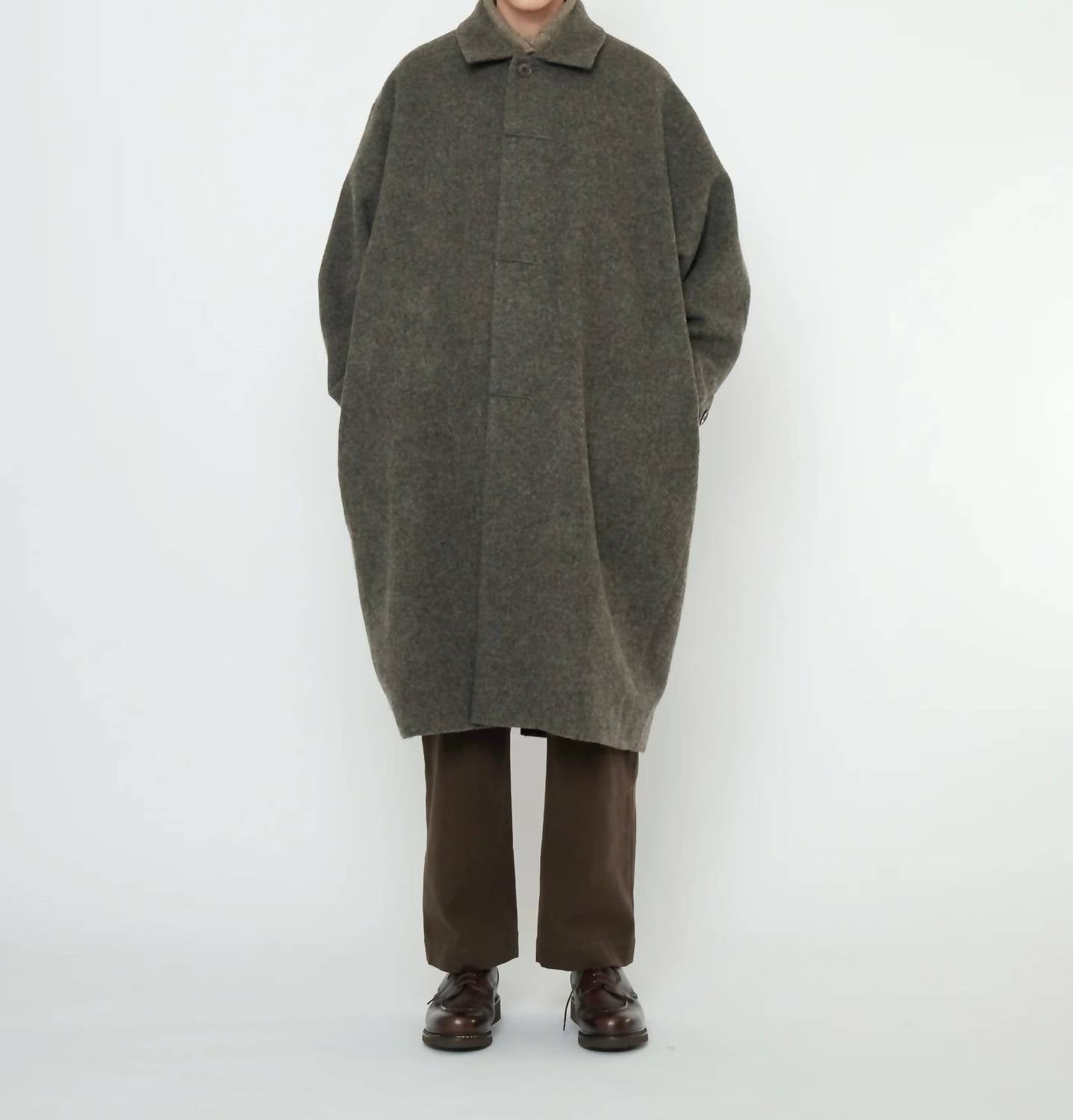 7115 By Szeki - Cuffed Wool Coat