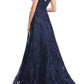 Daymor - Leaf Embroidered Evening Dress
