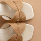 Oasis Society - Women's Santiago Raffia Block Heels