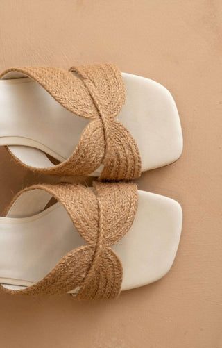 Oasis Society - Women's Santiago Raffia Block Heels