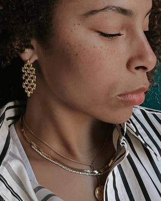 Beljoy - Women's Noni Crystal Snake Necklace