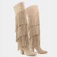 Dantelle Apparel - Women's Fringe Leather Tall Vespa Boots