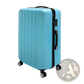 3-in-1 Blue Textured Rolling Hardshell Suitcase Set