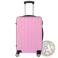 3-in-1 Pink Hard Shell Large Capacity Suitcase Set