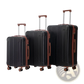 3 Piece Abs Spinner Luggage Set with Tsa Lock