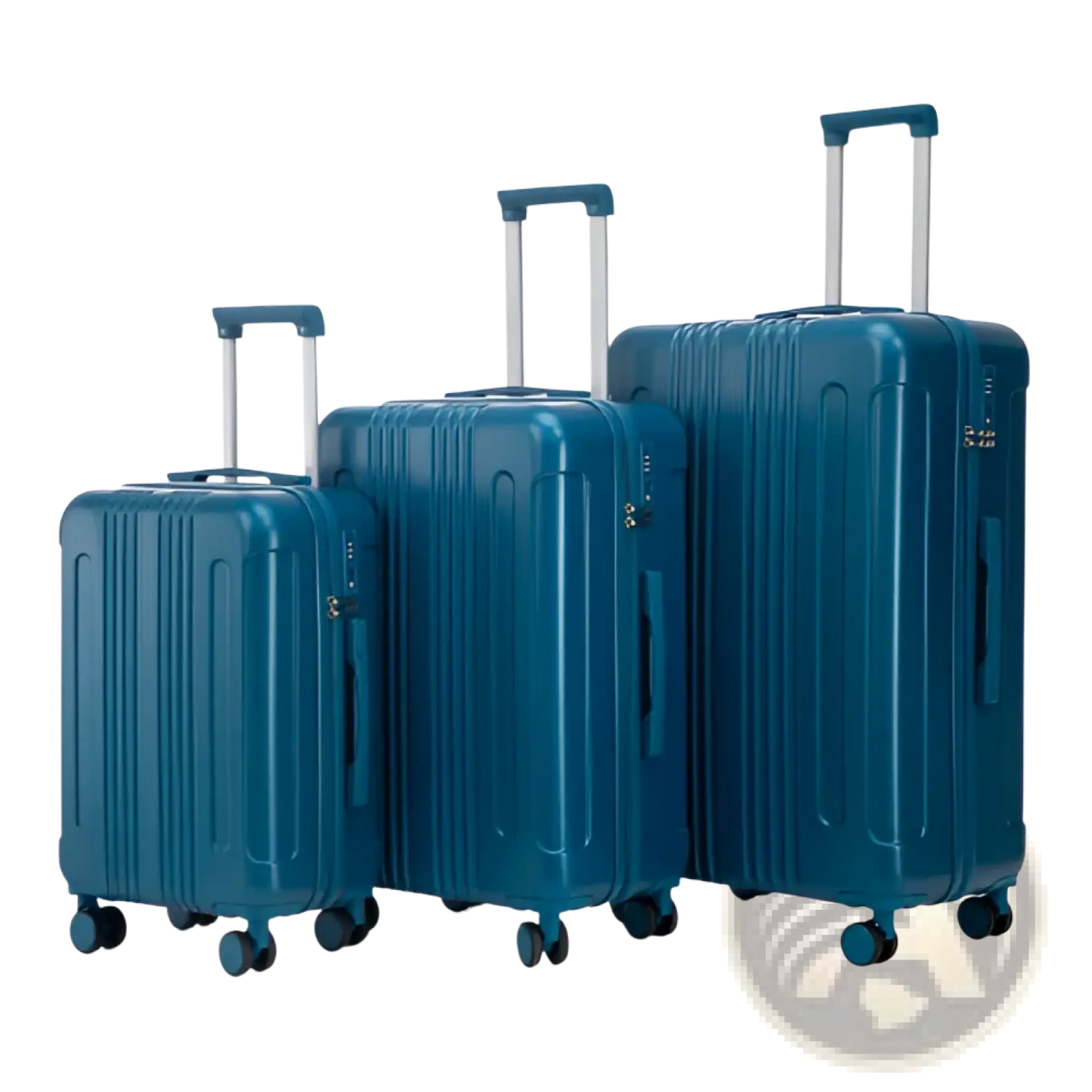3 Piece Abs Spinner Luggage Set with Tsa Lock
