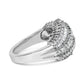 14K White Gold Diamond Cocktail Ring Band (1 3/4 Cttw, H-I Color, SI2-I1 Clarity) - Size 6-1/2
