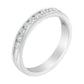 14K White Gold 1/2 cttw Diamond Band Ring (I-J Color, I2-I3 Clarity) - Size 7
