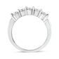 14K White Gold 1/2 Cttw Round-Cut 5-Stone Diamond Ring (H-I Color, SI1-SI2 Clarity) Size 7