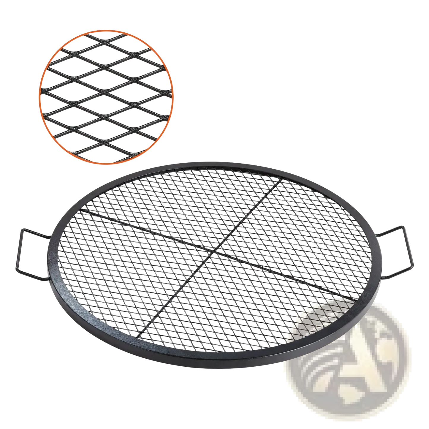 30 Inch Fire Pit Grill Grate Round Steel Cooking Mesh