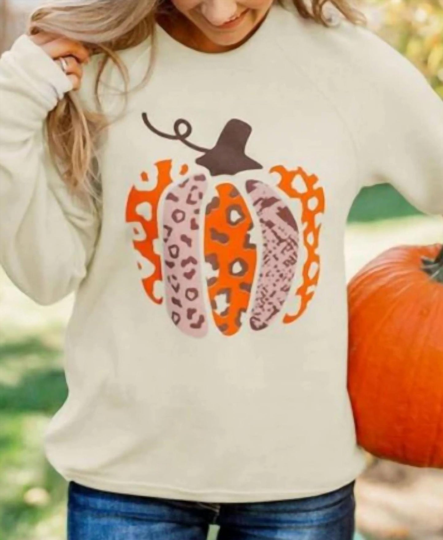 Lily Clothing - Halloween Pumpkin Printing Shirt