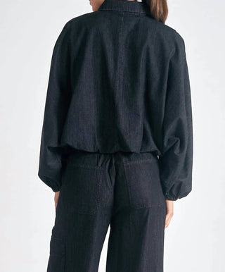 Elan - Blusa com manga bufante