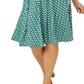 Vestido envelope falso feminino Leota verde tamanho 1X