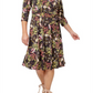 Vestido envelope falso perfeito para mulheres Leota, marrom, tamanho 3X