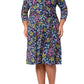 Vestido envelope falso feminino Leota azul