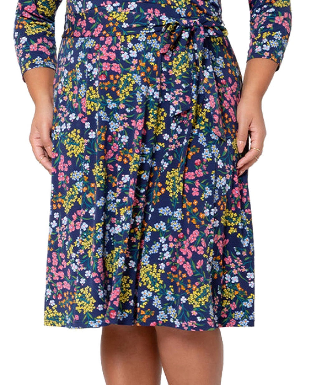 Vestido envelope falso feminino Leota azul