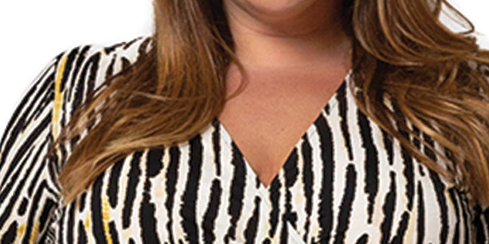 Vestido envelope perfeito Leota Inky Zebra para mulheres, preto