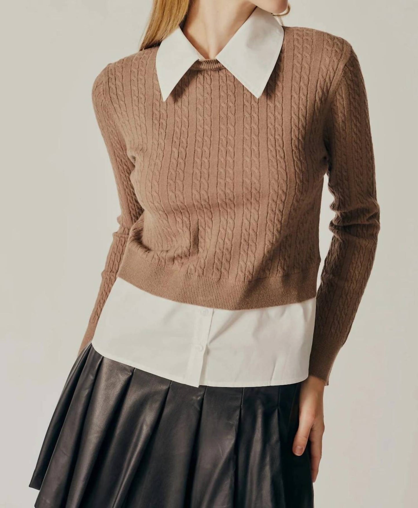 Deluc - LAYERED SWEATER SHIRT