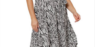 Vestido midi envelope perfeito feminino Leota, preto, tamanho 3X