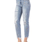 Judy Blue - Paint Splatter Boyfriend Jean