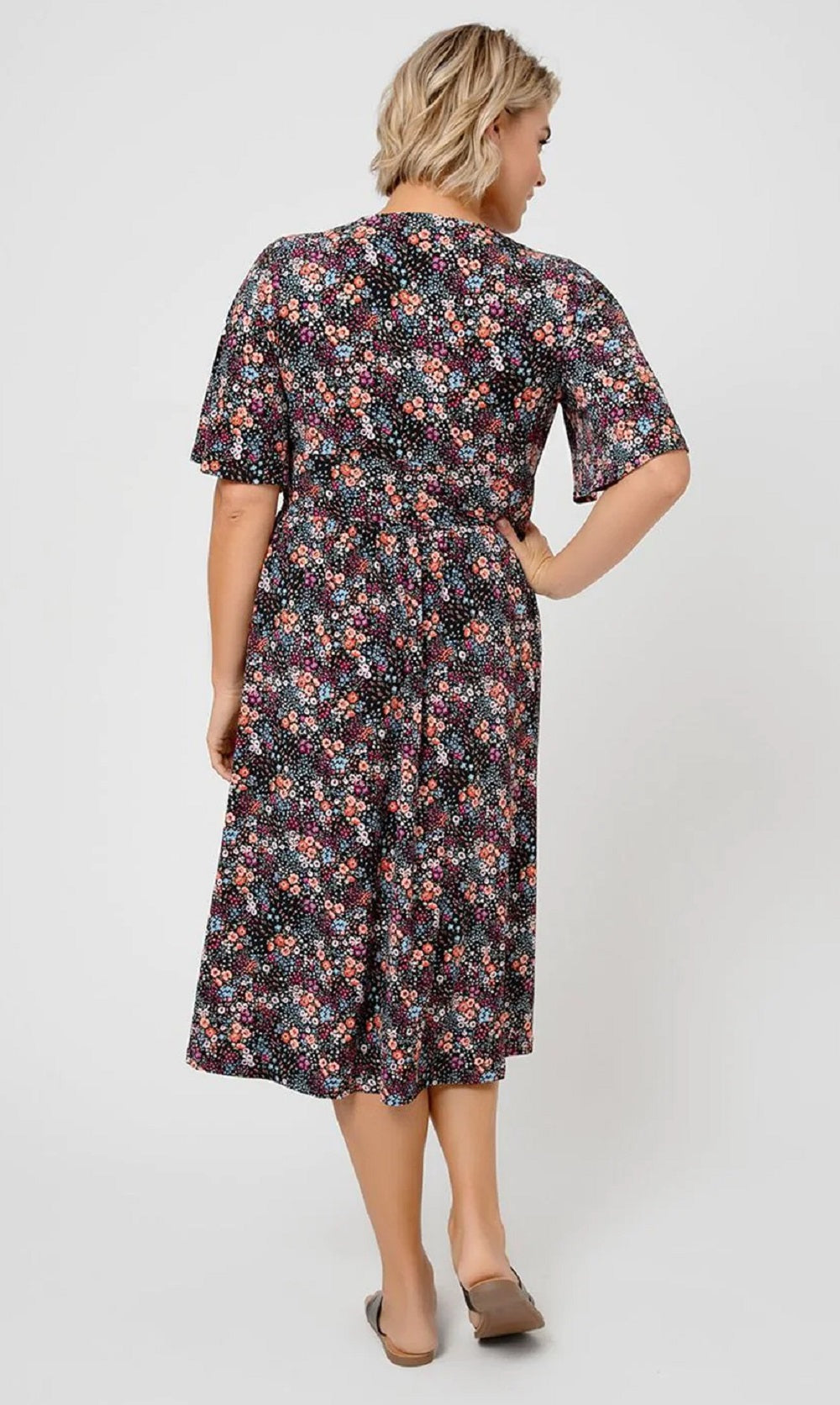 Vestido Zoe Lord &amp; Taylor Floral Confetti Leota Feminino Preto