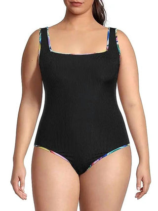 Johnny Was - Macacão feminino com decote quadrado plus size