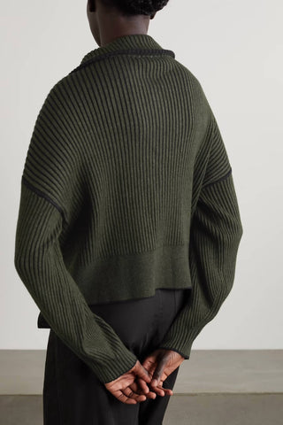 Cardigan de malha canelada Varley - Carmen