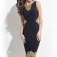 Rachel Allan - Beaded Jersey Cocktail Dress