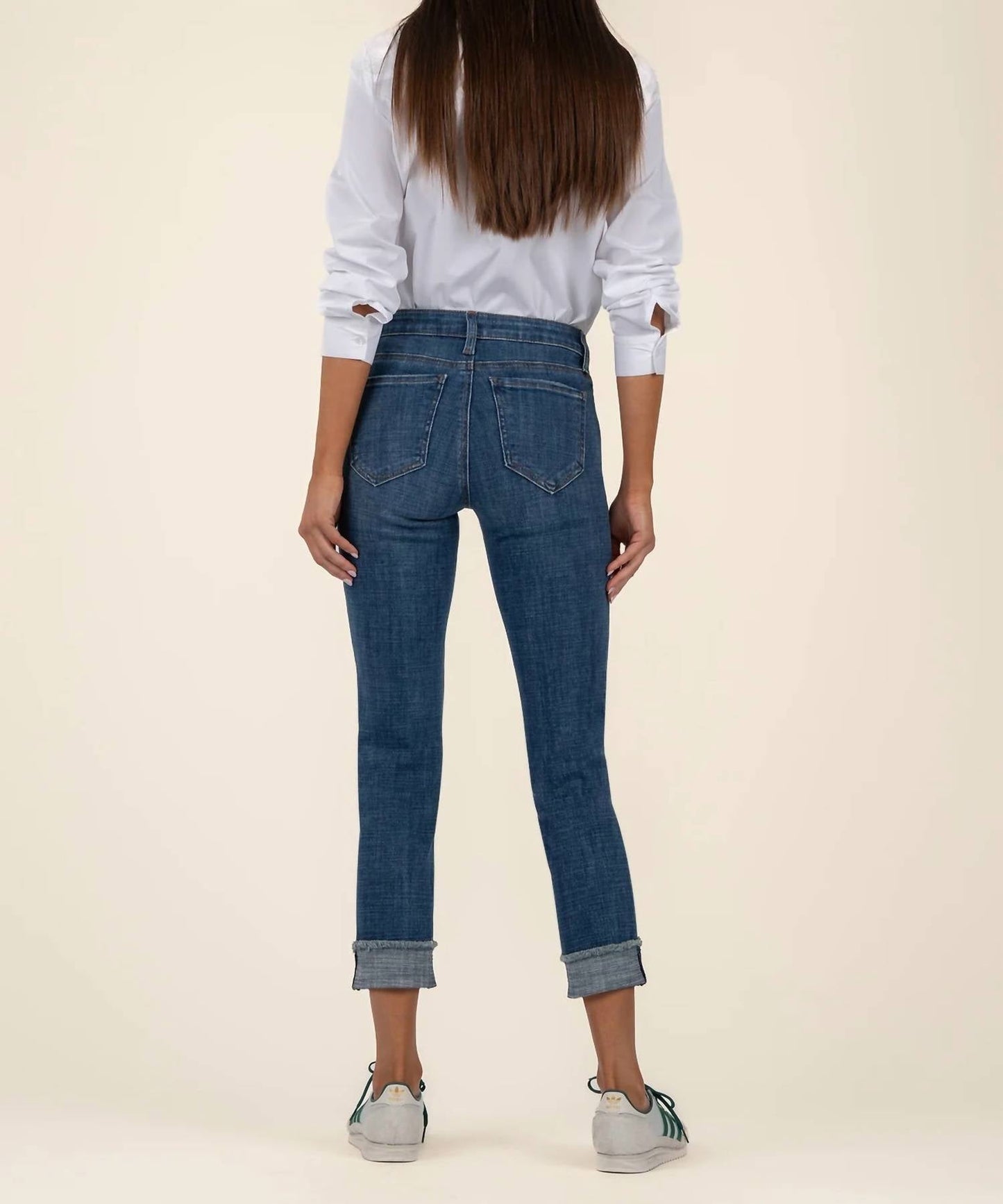 Kut From The Kloth - Amy Mid Rise Crop Straight Leg Jeans