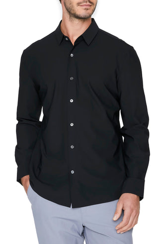 Young Americans Slim Fit Performance Shirt - Black