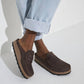 Birkenstock - Men's Naples Natural Leather Oiled Clogs - Regular Fit
