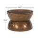 Sparling Modern Iron Hourglass Coffee Table
